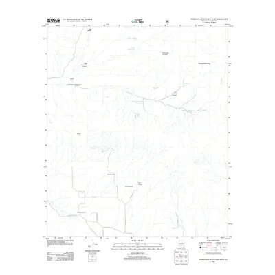 2012 Map of Pedregosa Mountains West, 2012 Print