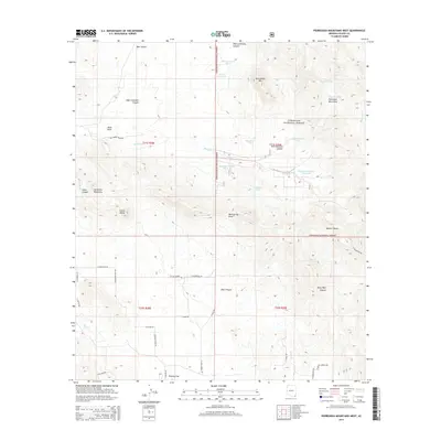2014 Map of Pedregosa Mountains West, 2014 Print