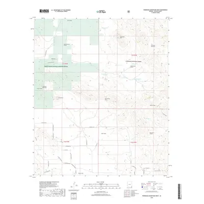 2018 Map of Pedregosa Mountains West, 2018 Print