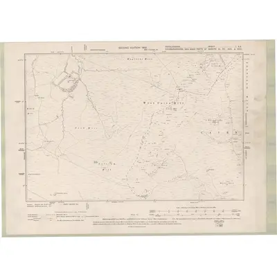 1897 Map of Peebles-shire Sheet I.SE, 1900 Print