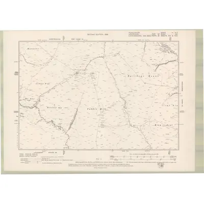 1898 Map of Peebles-shire Sheet IV.NE, 1899 Print