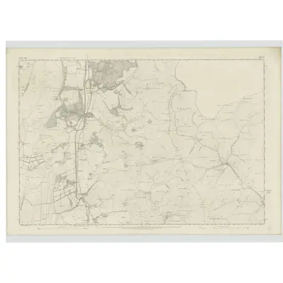 1856 Map of Peebles-shire, Sheet IX, 1859 Print