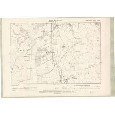 1897 Map of Peebles-shire Sheet IX.SW, 1900 Print