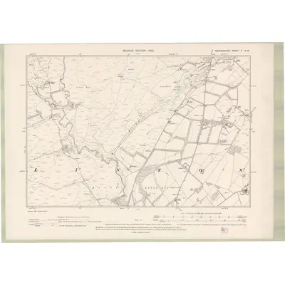 1898 Map of Peebles-shire Sheet V.NW, 1900 Print