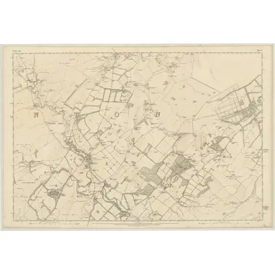 1856 Map of Peebles-shire, Sheet V, 1858 Print