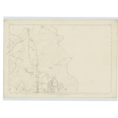 1856 Map of Peebles-shire, Sheet VI, 1858 Print