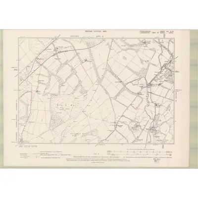 1897 Map of Peebles-shire Sheet VIII.NW, 1900 Print