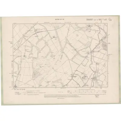 1906 Map of Peebles-shire Sheet VIII.NW, 1911 Print