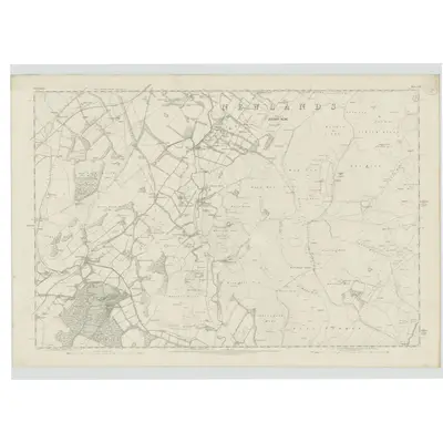 1856 Map of Peebles-shire, Sheet VIII, 1859 Print