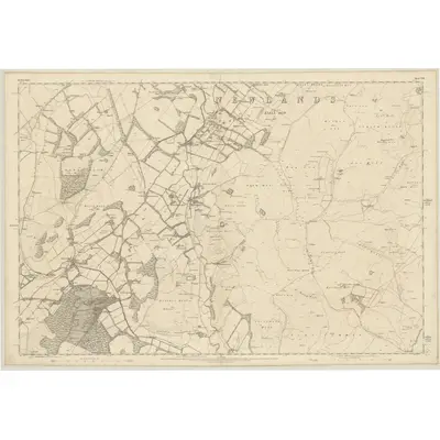 1856 Map of Peebles-shire, Sheet VIII, 1859 Print