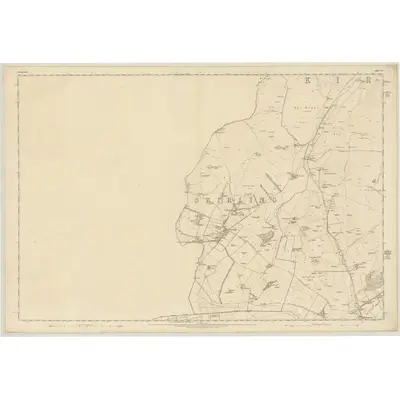 1856 Map of Peebles-shire, Sheet XI, 1859 Print
