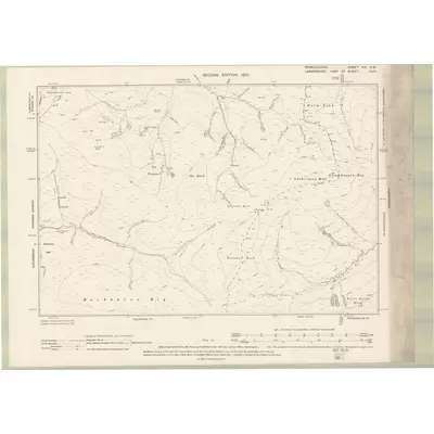 1897 Map of Peebles-shire Sheet XIX.SW, 1900 Print
