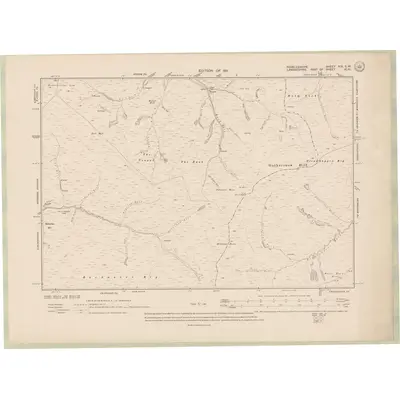 1906 Map of Peebles-shire Sheet XIX.SW, 1911 Print
