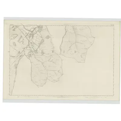 1856 Map of Peebles-shire, Sheet XVIII, 1859 Print
