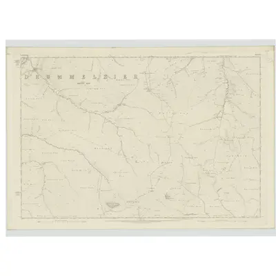 1856 Map of Peebles-shire, Sheet XX, 1859 Print