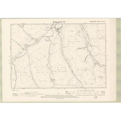 1897 Map of Peebles-shire Sheet XXIII.NE, 1900 Print