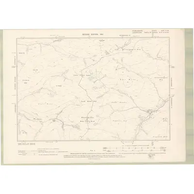 1897 Map of Peebles-shire Sheet XXIII.NW, 1900 Print
