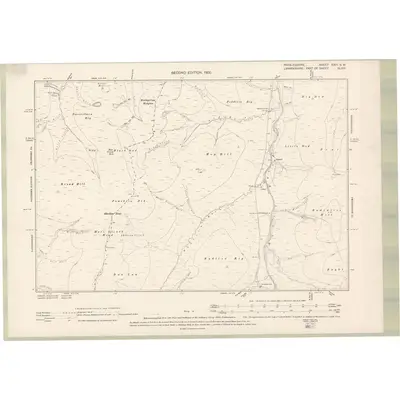 1897 Map of Peebles-shire Sheet XXIII.SW, 1900 Print