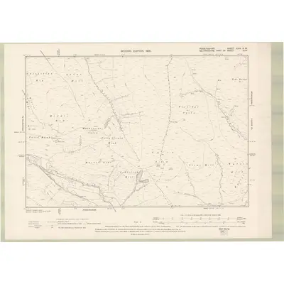 1897 Map of Peebles-shire Sheet XXIV.NW, 1900 Print
