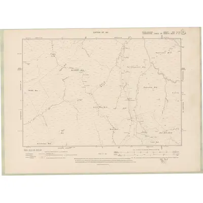 1906 Map of Peebles-shire Sheet XXV.NW, 1911 Print