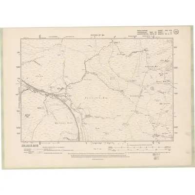 1906 Map of Peebles-shire Sheet XXV.SW, 1911 Print