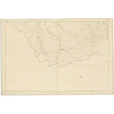 1856 Map of Peebles-shire, Sheet XXVI, 1860 Print