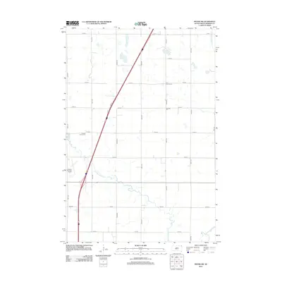 2012 Map of Peever NW, 2012 Print