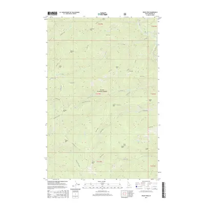 2017 Map of Peggy Peak, 2017 Print