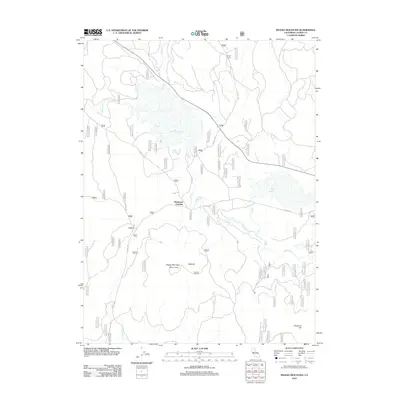 2012 Map of Pegleg Mountain, 2012 Print