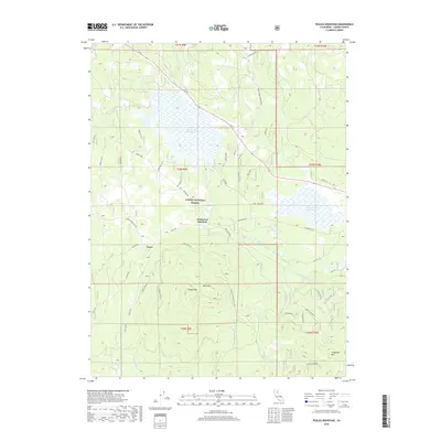 2018 Map of Pegleg Mountain, 2018 Print
