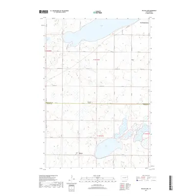 2017 Map of Pelican Lake, 2017 Print