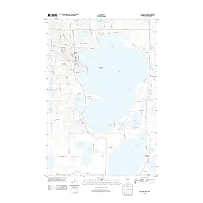 2013 Map of Pelican Lake, 2013 Print