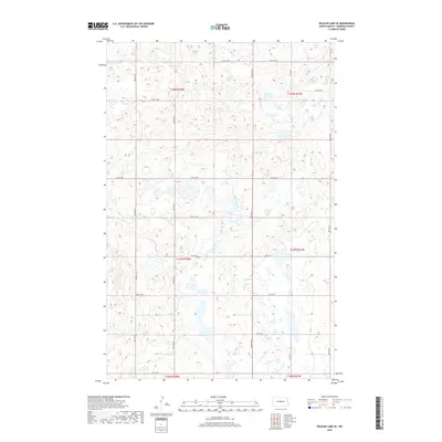 2018 Map of Pelican Lake SE, 2018 Print