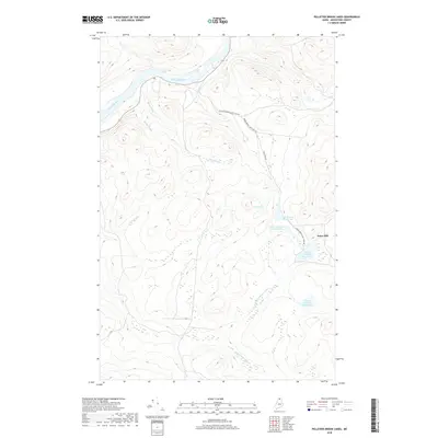 2018 Map of Pelletier Brook Lakes, 2018 Print