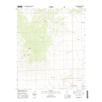 2017 Map of Pelona Mountain, 2017 Print