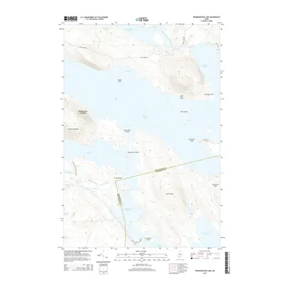 2014 Map of Pemadumcook Lake, 2014 Print