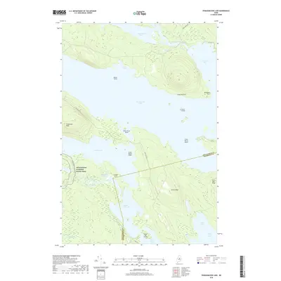 2018 Map of Pemadumcook Lake, 2018 Print