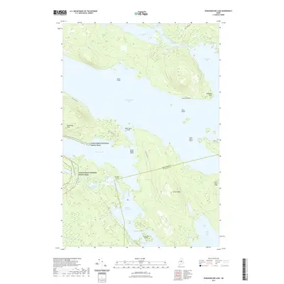 2021 Map of Pemadumcook Lake, 2021 Print