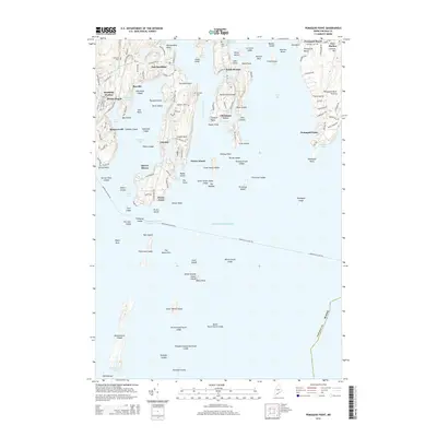 2014 Map of Pemaquid Point, 2014 Print