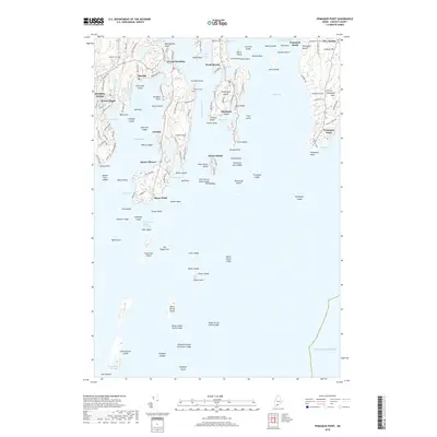 2018 Map of Pemaquid Point, 2018 Print