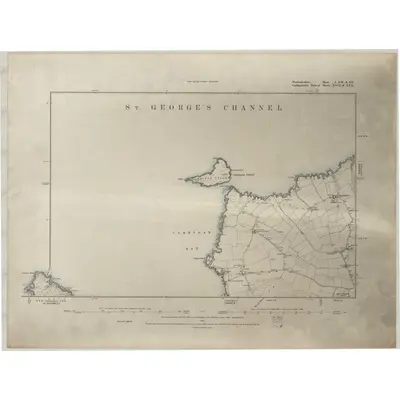 1887 Map of Pembrokeshire I.SW & SE, 1889 Print