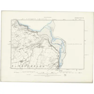 1887 Map of Pembrokeshire II.NE, 1888 Print