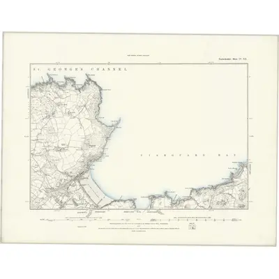 1887 Map of Pembrokeshire IV.SE, 1888 Print