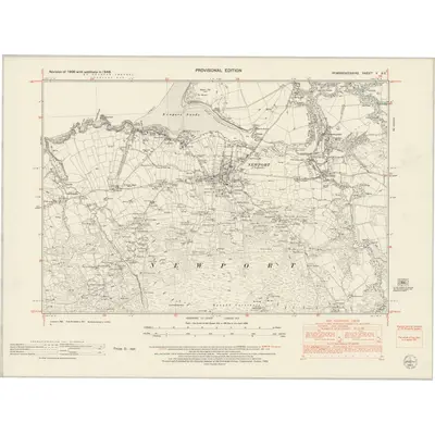 1948 Map of Pembrokeshire V.SE, 1953 Print