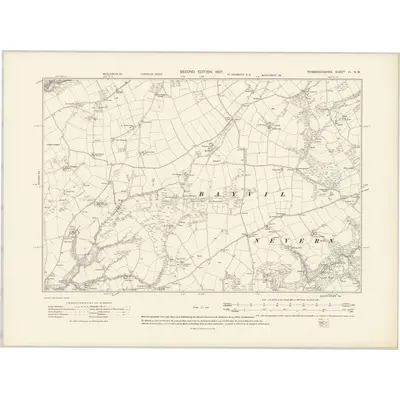 1904 Map of Pembrokeshire VI.NW, 1907 Print