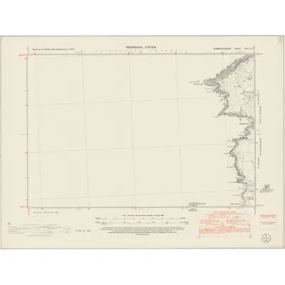 1948 Map of Pembrokeshire VIII.NE, 1953 Print
