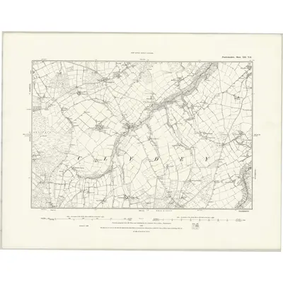 1887 Map of Pembrokeshire XII.NE, 1888 Print