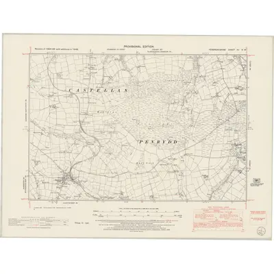 1948 Map of Pembrokeshire XII.NW, 1953 Print