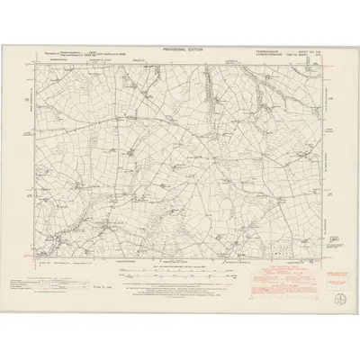 1948 Map of Pembrokeshire XIII.SW, 1953 Print