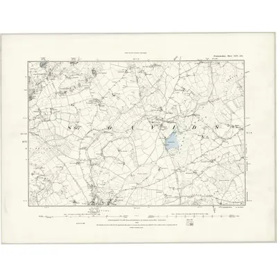 1887 Map of Pembrokeshire XIV.SE, 1888 Print